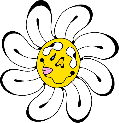 crying daisy graphic